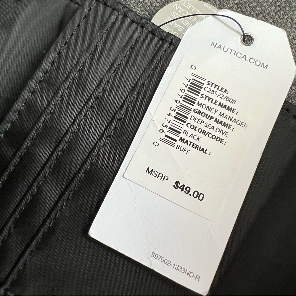 NWT NAUTICA RFID MONEY MANAGER CLUTCH CARDHOLDER WALLET ORGANIZER CASE - Picture 6 of 8
